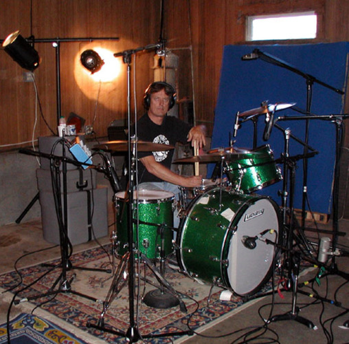 John Bonham Green Sparkle Ludwig Drum Set Kit